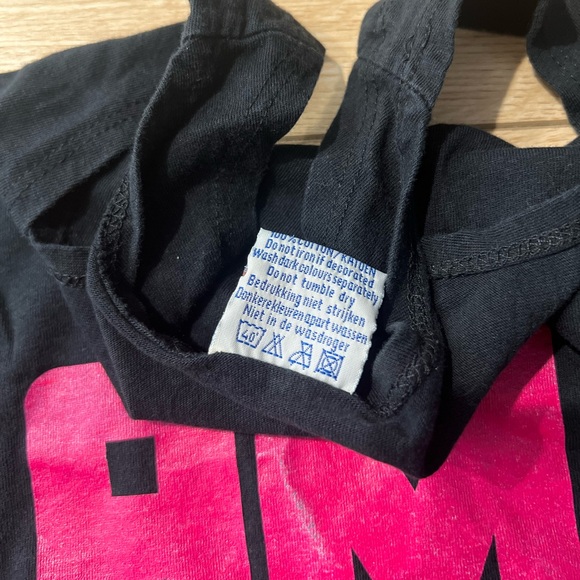 Amsterdam Black Tank Top with Pink Bicycle Shadow Graphic - Picture 3 of 5